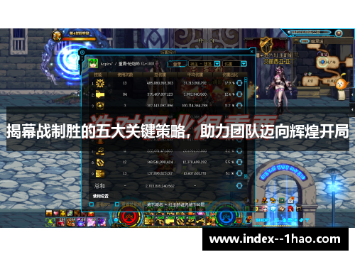 揭幕战制胜的五大关键策略，助力团队迈向辉煌开局